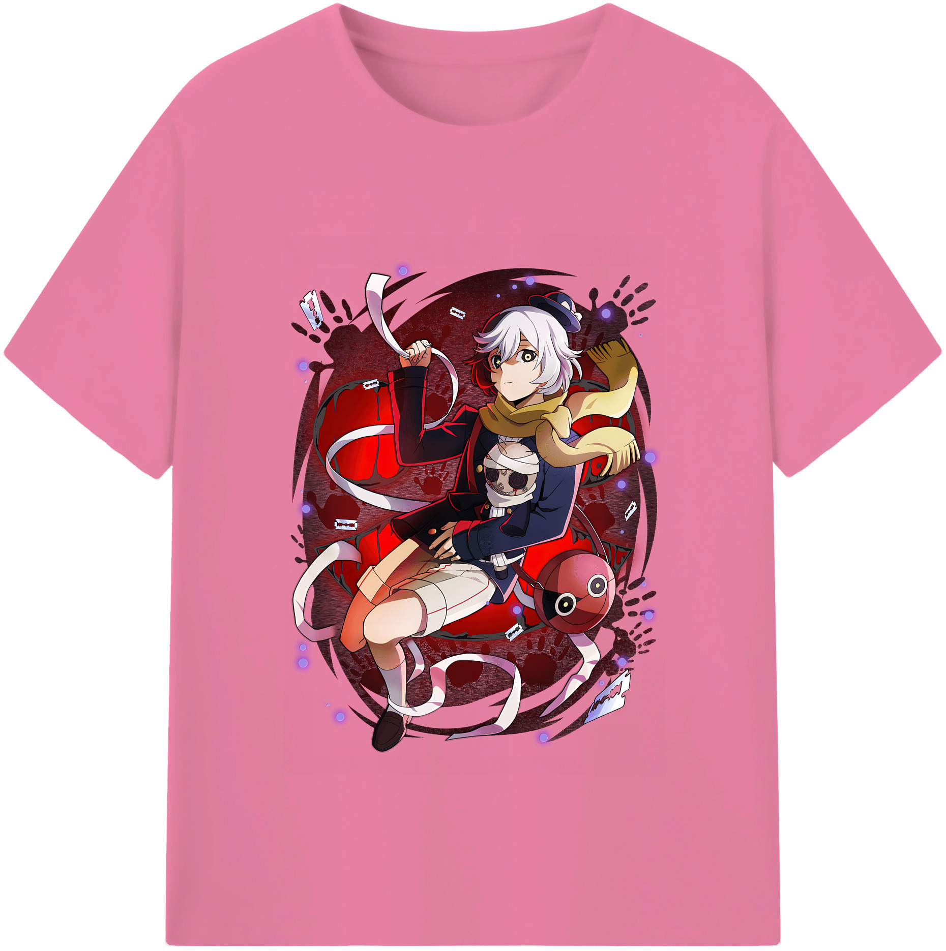 （画像用） 文豪ストレイドッグス Bungo Stray Dogs 綿100％半袖Tシャツ（フロントプリント）